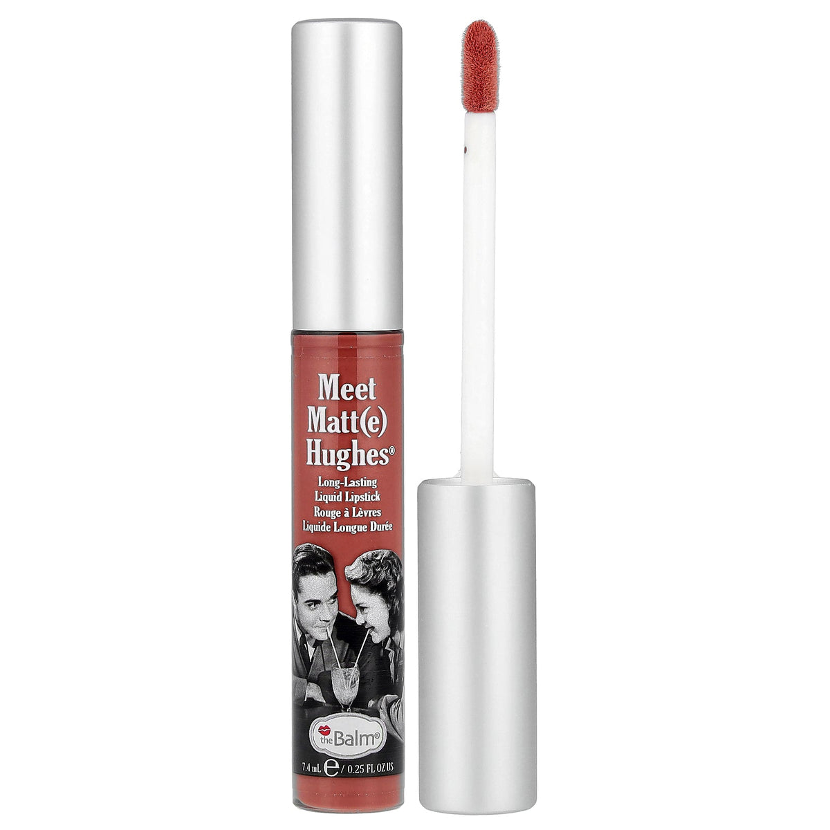 theBalm Cosmetics, Meet Matt(e) Hughes®, Long-Lasting Liquid Lipstick, Sincere, 0.25 fl oz (7.4 ml)