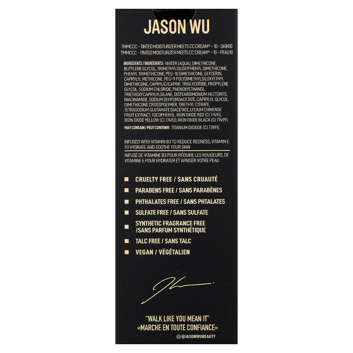 Jason Wu, Tinted Moisturizer Meets CC Cream®, 10 Skin10, 1.01 fl oz (30 m)