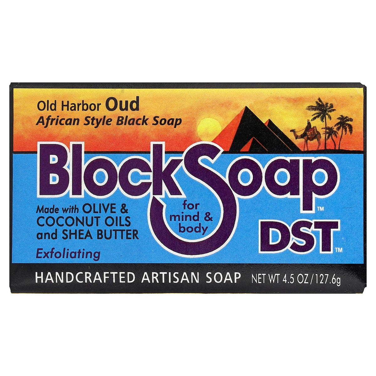 BlockSoap, Handcrafted Artisan Bar Soap, Old Harbor Oud, 4.5 oz (127.6 g)