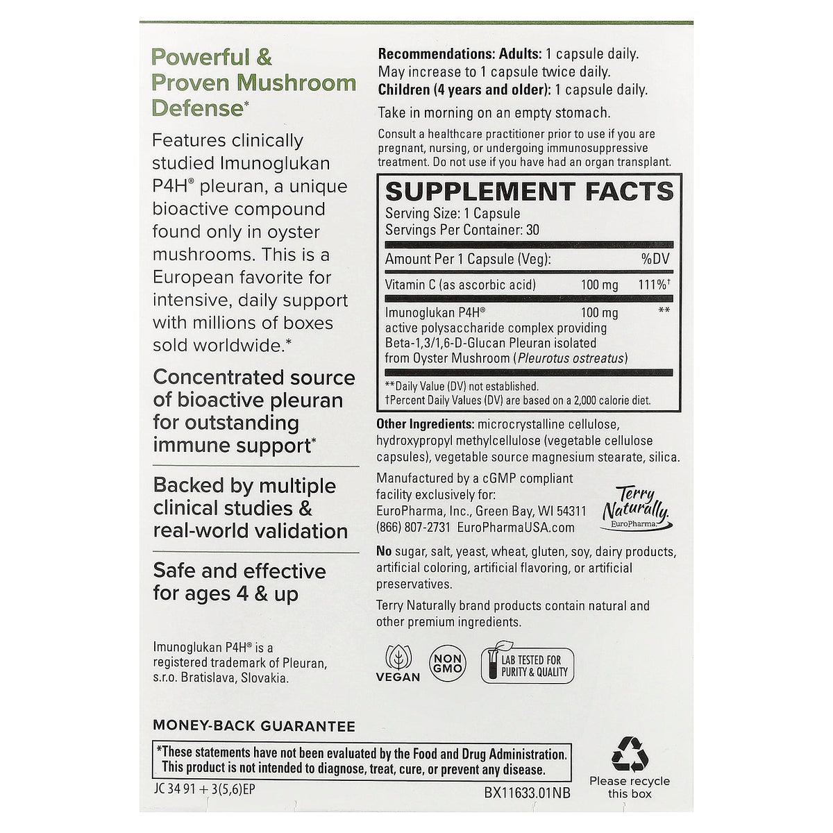 Terry Naturally, PleuraMax™, Upper Respiratory Health, 30 Capsules