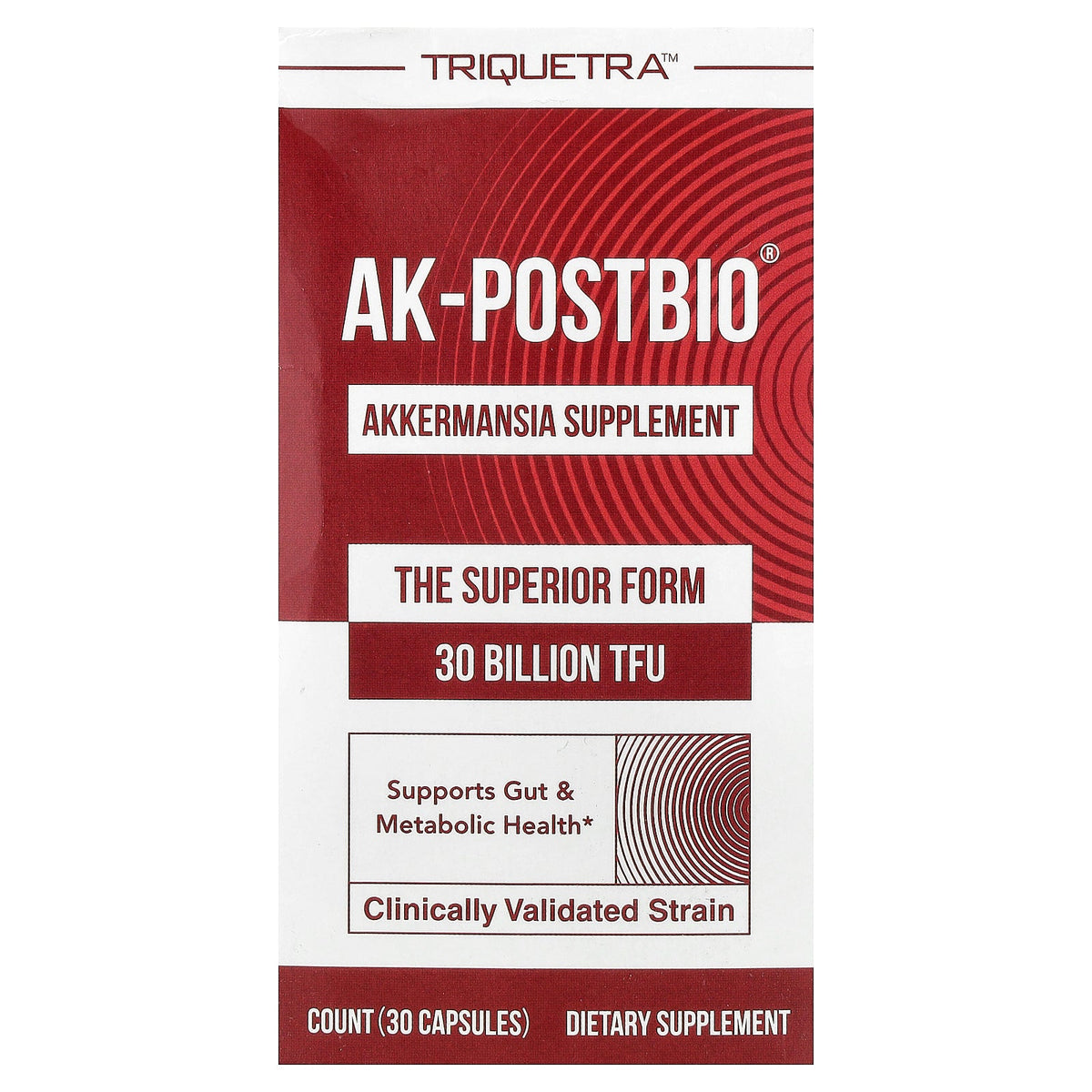 Triquetra, AK-Postbio®, 30 Capsules (150 mg per Capsule)