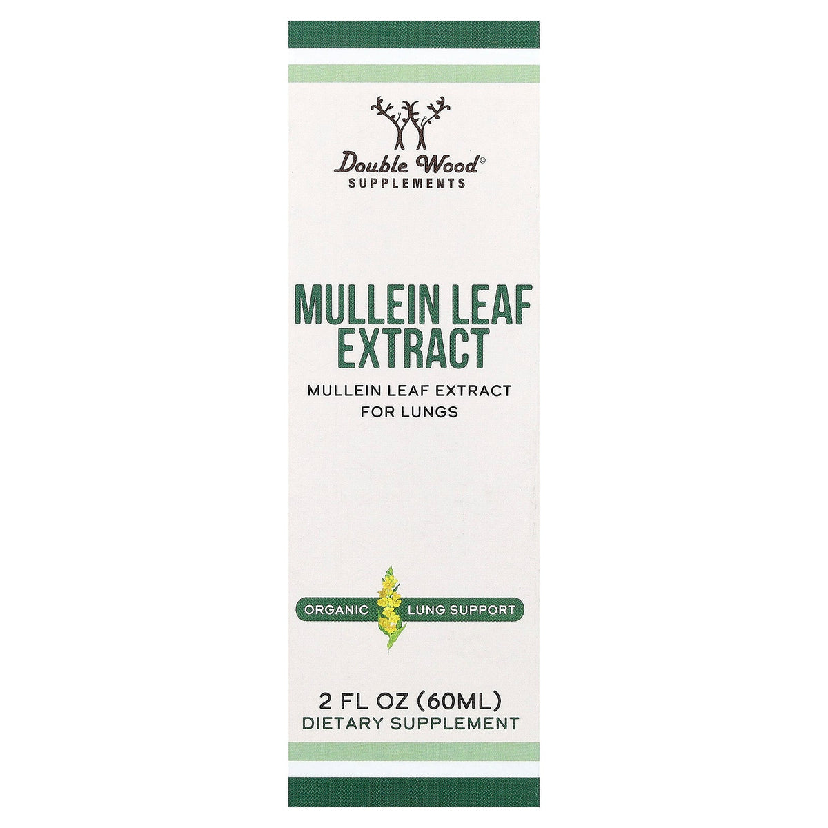 Double Wood Supplements, Mullein Leaf Extract, 2 fl oz (60 ml)
