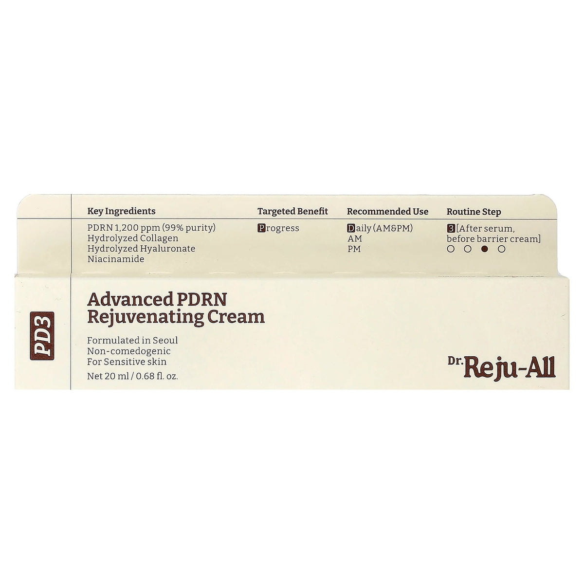 Dr. Reju-All, Advanced PDRN Rejuvenating Cream, 0.68 fl oz (20 ml)