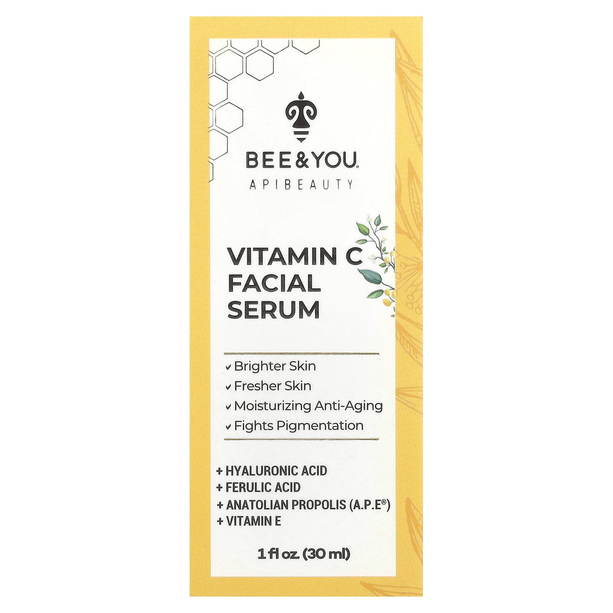 Bee & You, Vitamin C Facial Serum, 1 fl oz (30 ml)