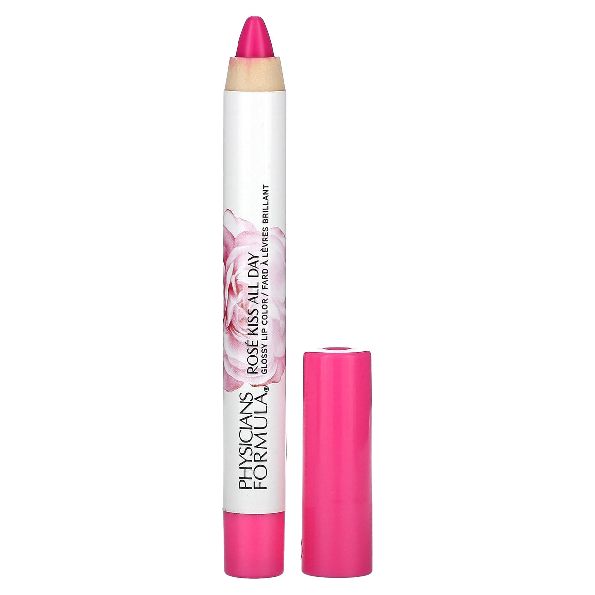 Physicians Formula, Rosé Kiss All Day, Glossy Lip Color, 1711505 She's A Wild Rose, 0.15 oz (4.3 g)