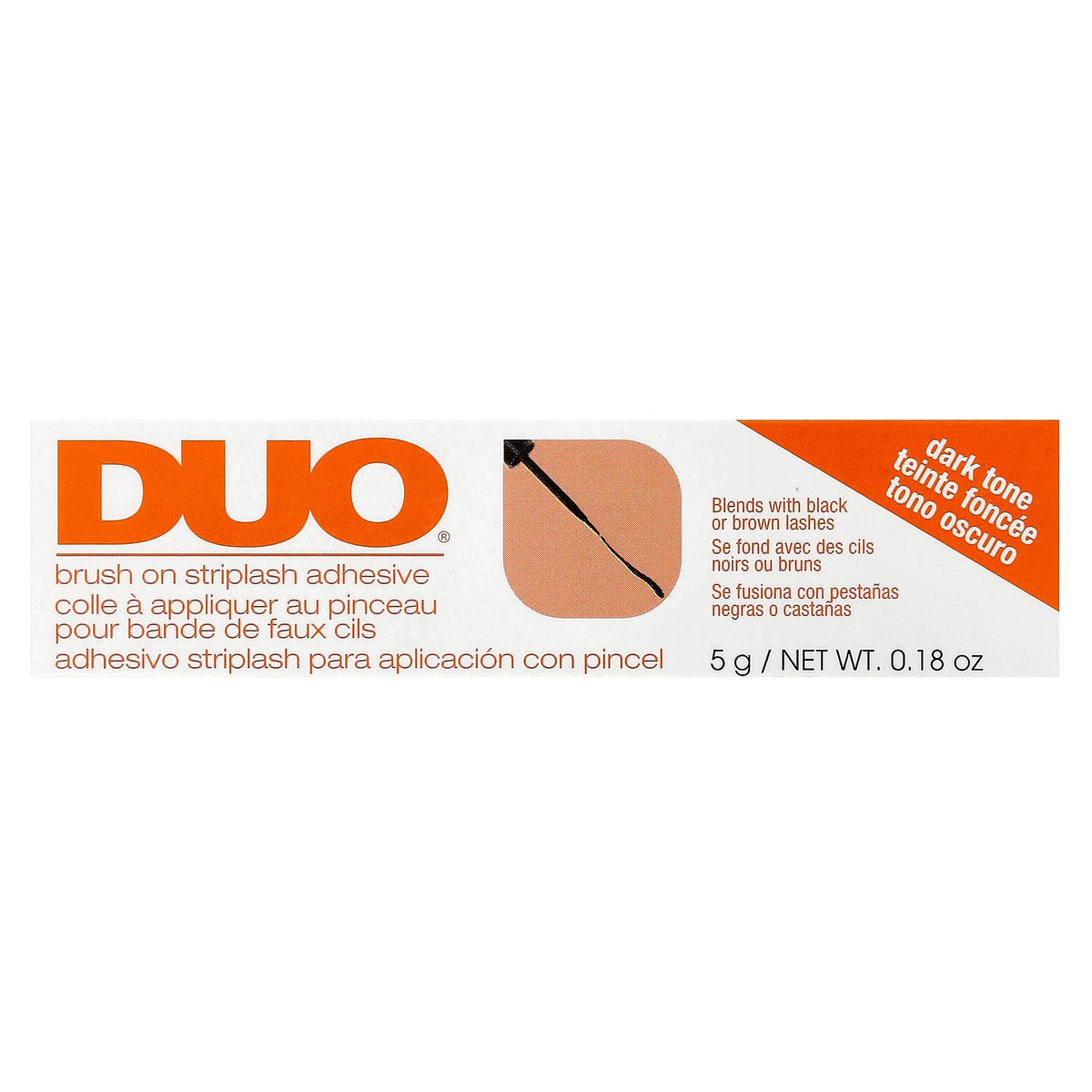 DUO, Brush On Striplash Adhesive, Dark Tone , 0.18 oz (5 g)