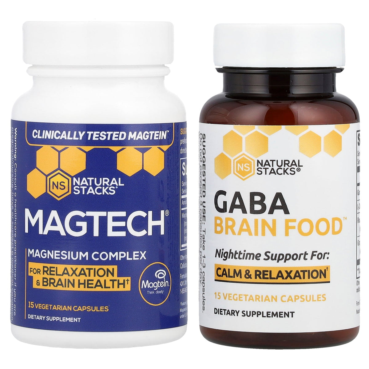 Natural Stacks, Sleep Stack, 2 Bottles, 15 Vegetarian Capsules Each