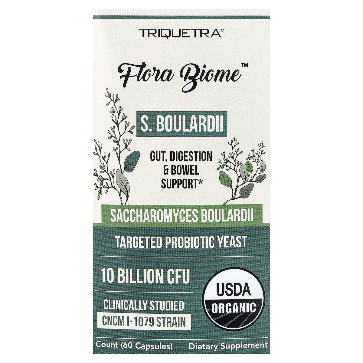 Triquetra, Flora Biome™ S. Boulardii, 60 Capsules (5 Billion CFU per Capsule)