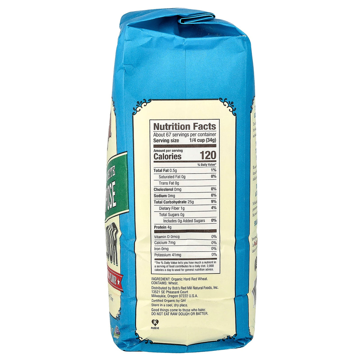 Bob's Red Mill, Organic All-Purpose Unbleached White Flour, 80 oz (2.27 kg)