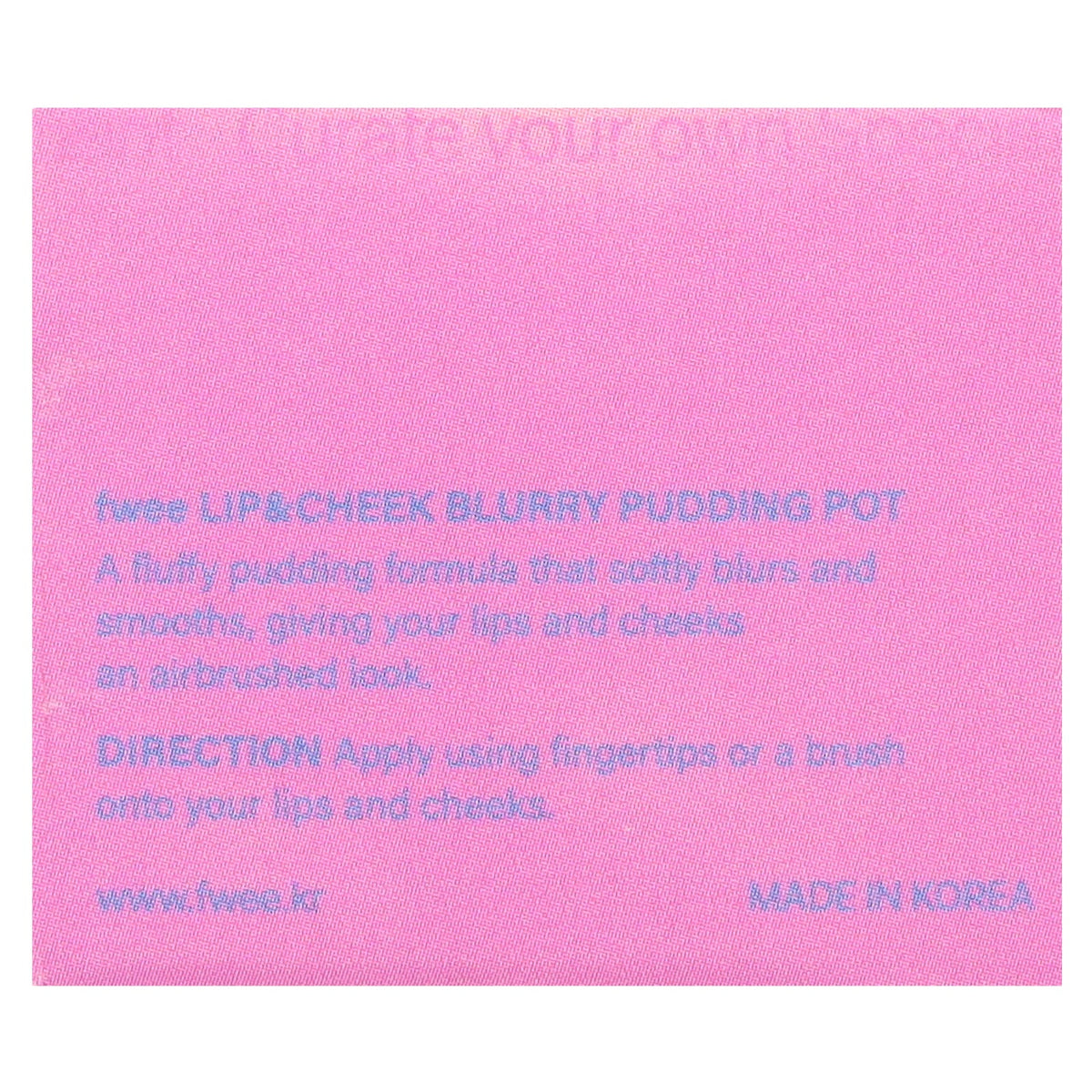 fwee, Lip & Cheek Blurry Pudding Pot, MV04 Slayyy, 0.17 oz (5 g)