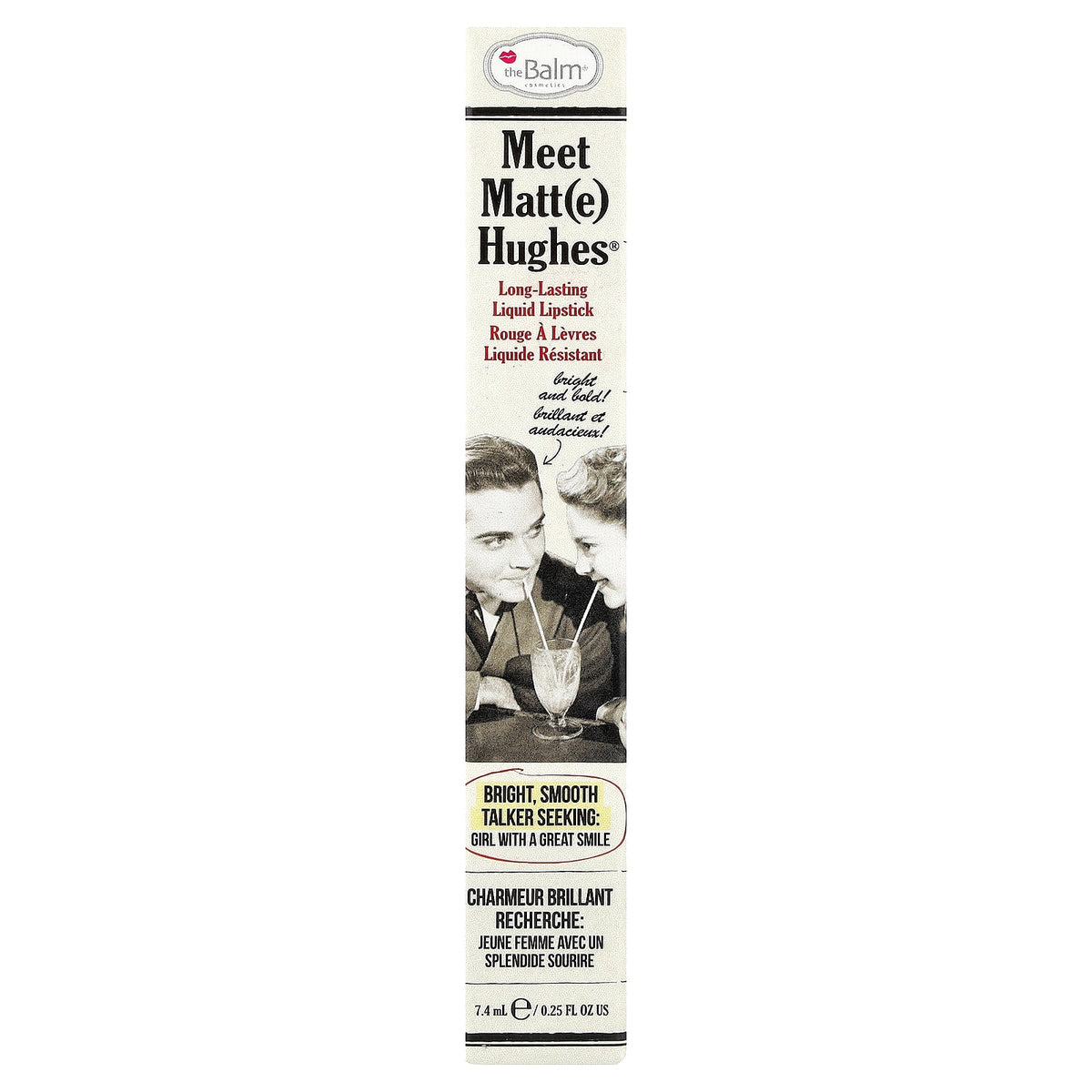 theBalm Cosmetics, Meet Matt(e) Hughes®, Long-Lasting Liquid Lipstick, Adoring, 0.25 fl oz (7.4 ml)