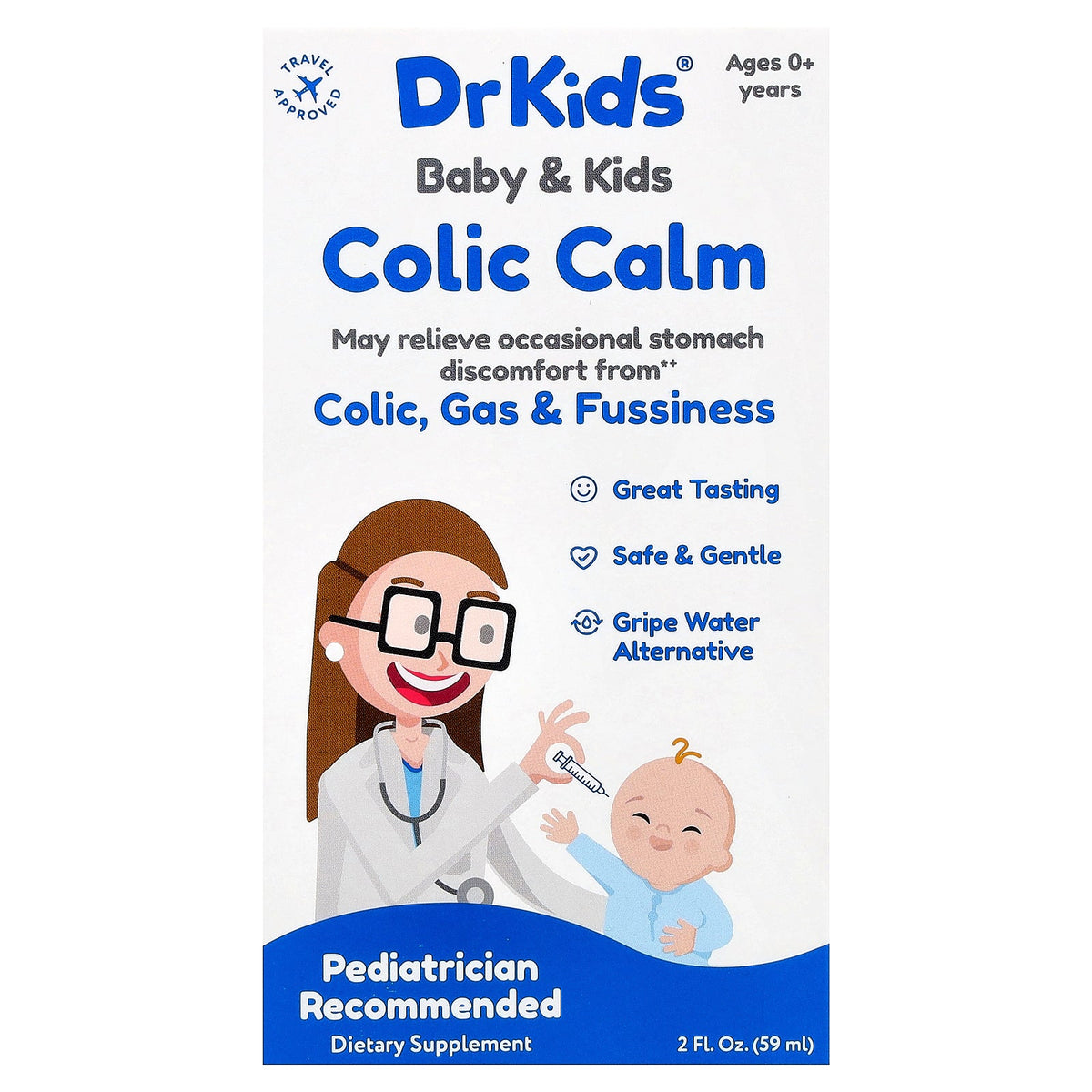 DrKids, Baby & Kids Colic Calm, Ages 0+ Years, 2 fl oz (59 ml)