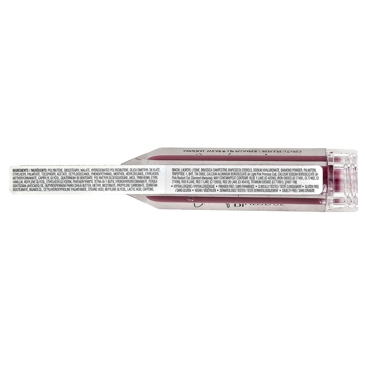 Physicians Formula, Diamond Plumper, Mineral Wear® Lip Plumper, 1712258 Brilliant Berry Diamond, 0.15 fl oz (4.6 ml)