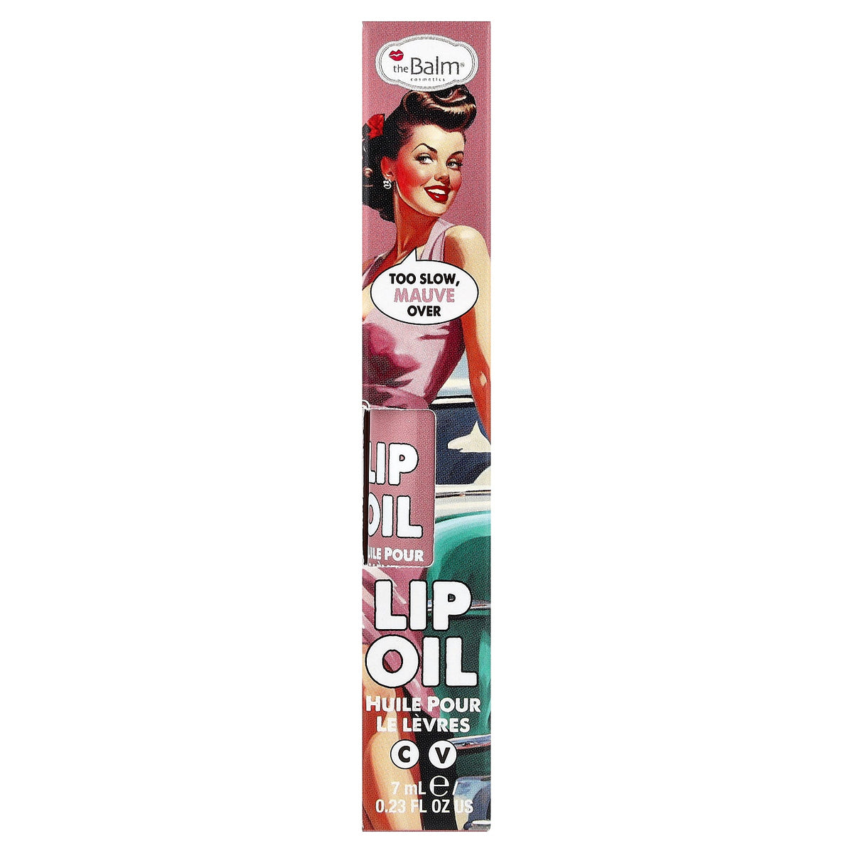 theBalm Cosmetics, Lip Oil, Too Slow, Mauve Over, 0.23 fl oz (7 ml)
