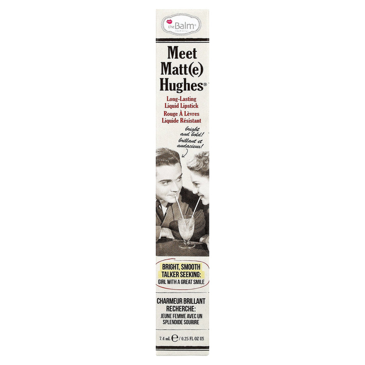 theBalm Cosmetics, Meet Matt(e) Hughes®, Long-Lasting Liquid Lipstick, Sincere, 0.25 fl oz (7.4 ml)