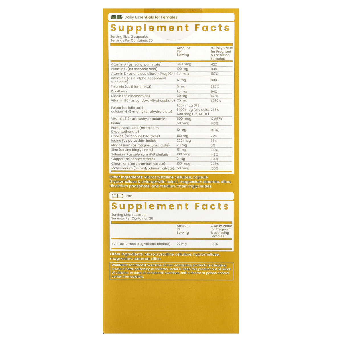 Bird&Be, Postpartum Pack, 30 Vegan Packets