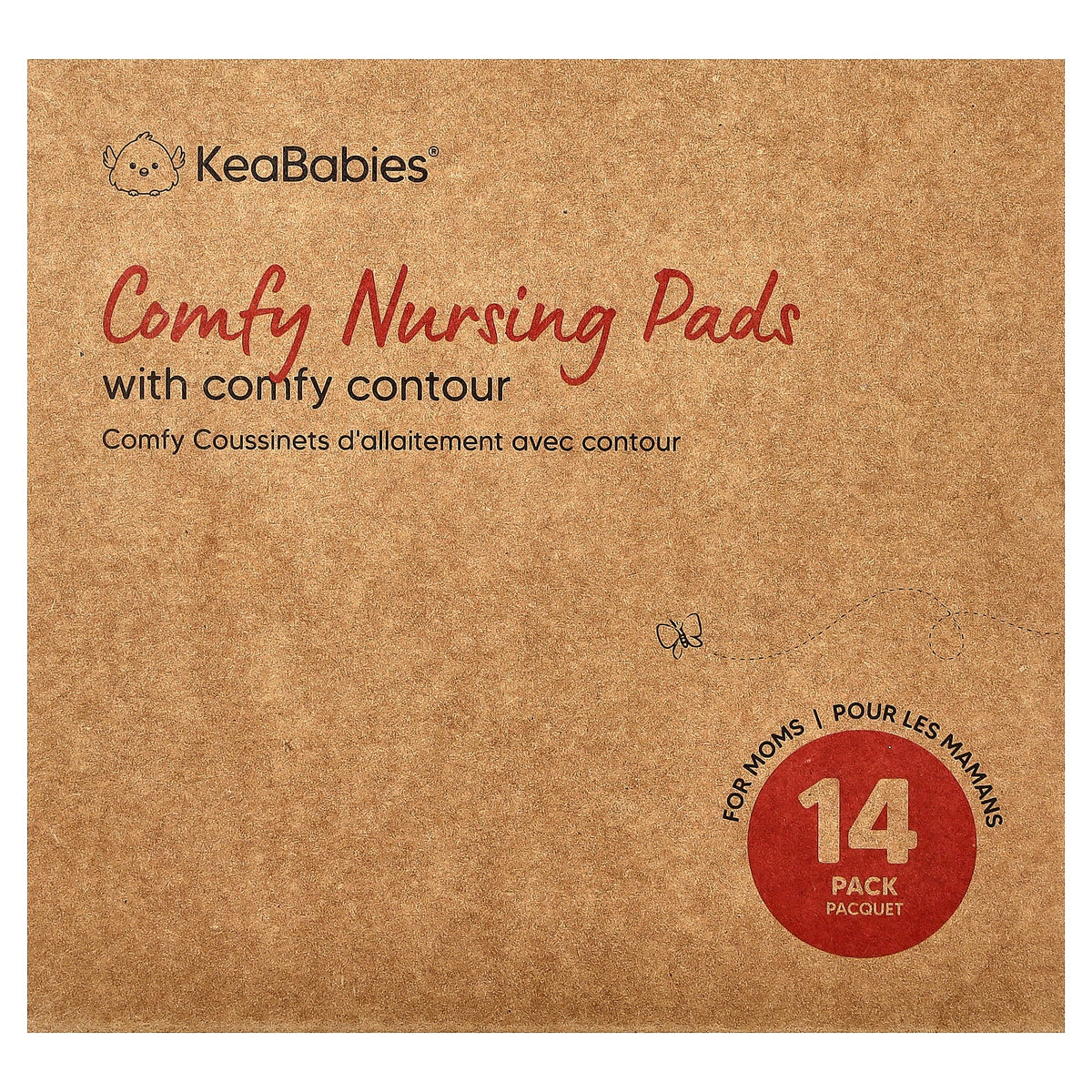 KeaBabies, Comfy Nursing Pads, Large, Neutrals, 14 Pack