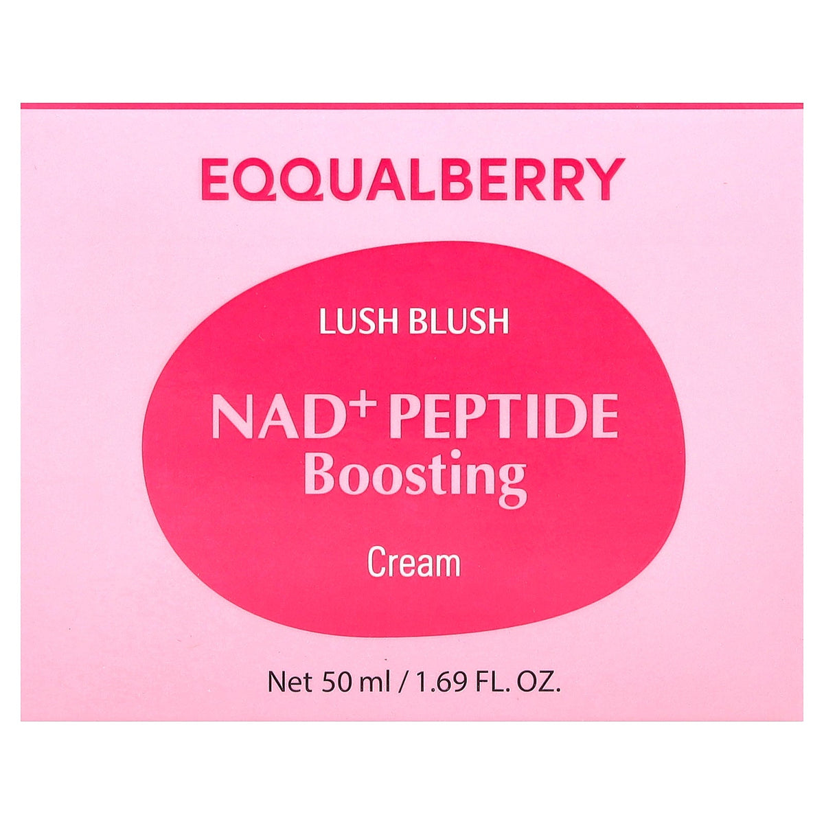 EQQUALBERRY, Lush Blush, Nad+ Peptide Boosting Cream, 1.69 fl oz (50 ml)