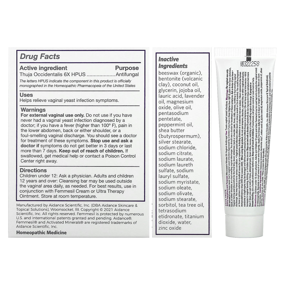 Femmesil, Vaginal Cleansing Bar & Ultra Therapy Ointment, 2 Piece Set