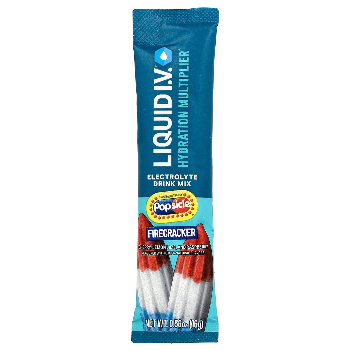 Liquid I.V., Hydration Multiplier®, Electrolyte Drink Mix, Popsicle® Firecracker, 15 Sticks, 0.56 oz (16 g) Each