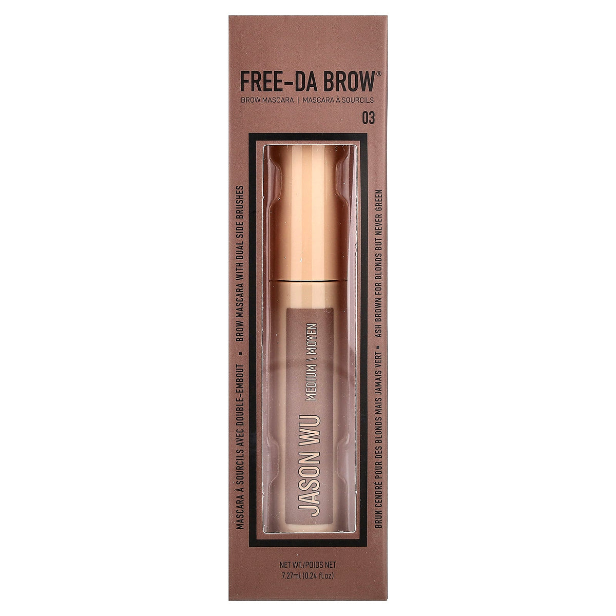 Jason Wu, Free-Da Brow®, Brow Mascara, 03 Medium, 0.24 fl oz (7.27 ml)