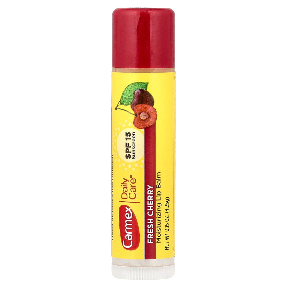 Carmex, Daily Care®, Moisturizing Lip Balm, SPF 15, Fresh Cherry, 0.15 oz (4.25 g)