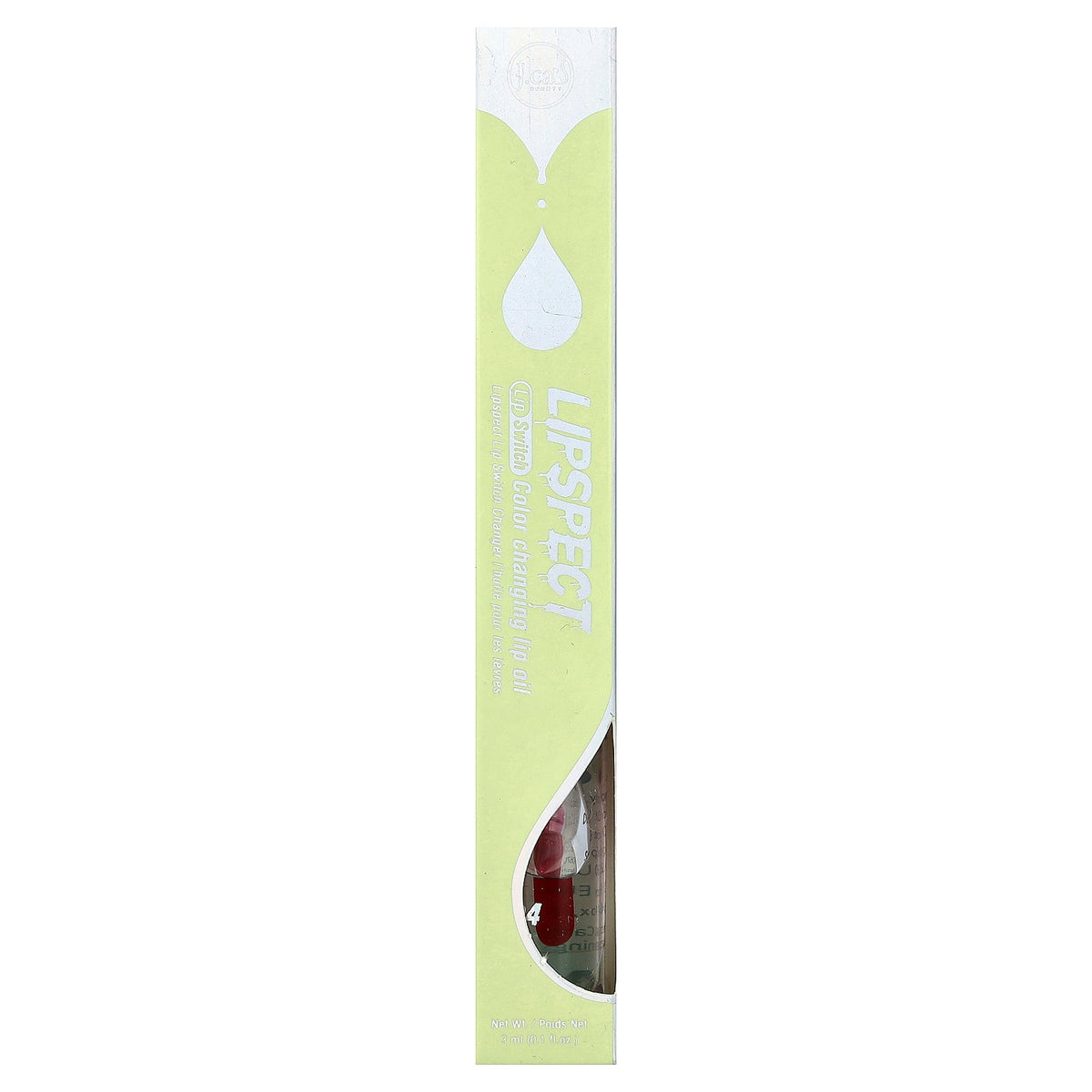 J.Cat Beauty, Lipspect Lip Switch, Color Changing Lip Oil, LLO 104 Apple-y Ever After, 0.1 fl oz (3 ml)