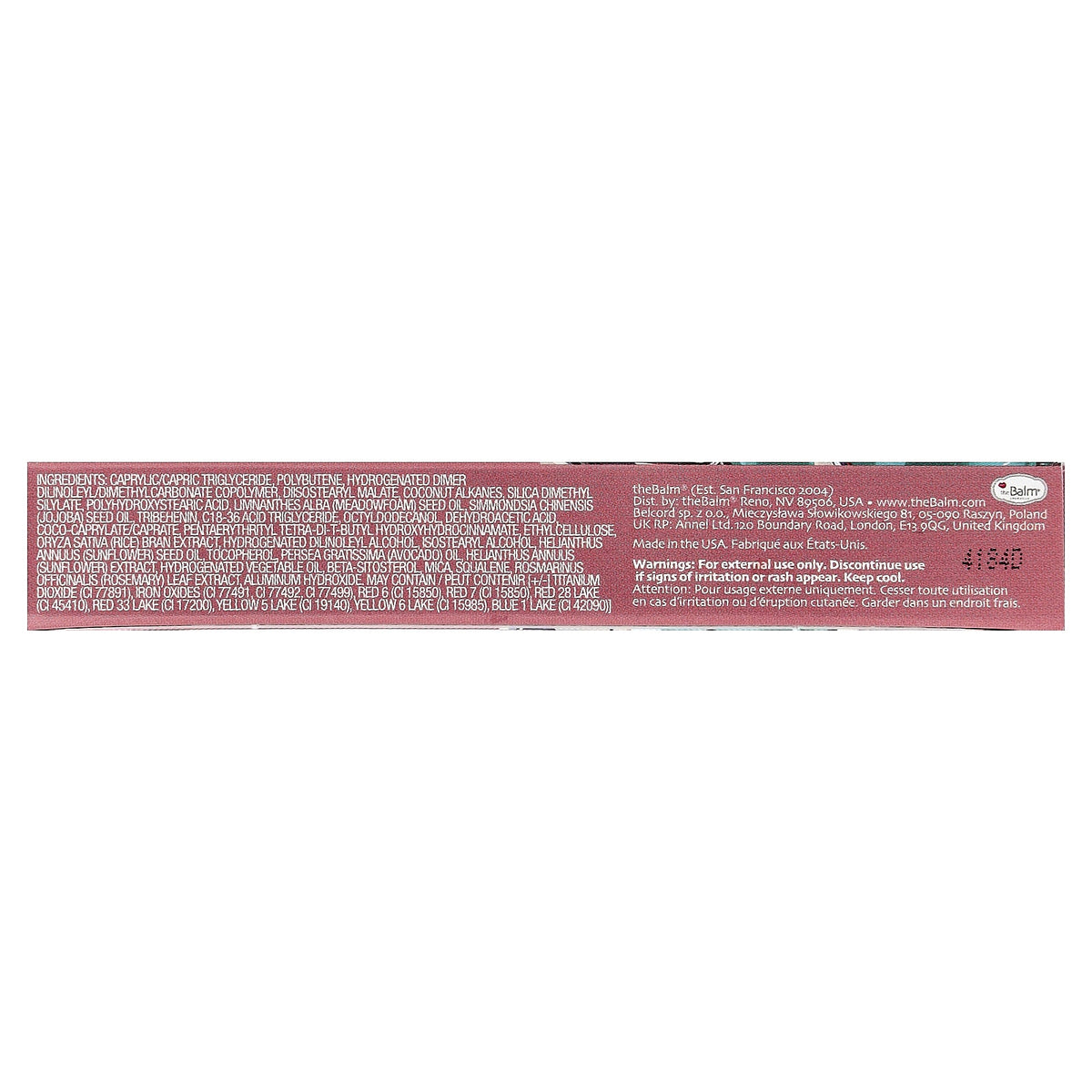 theBalm Cosmetics, Lip Oil, Too Slow, Mauve Over, 0.23 fl oz (7 ml)