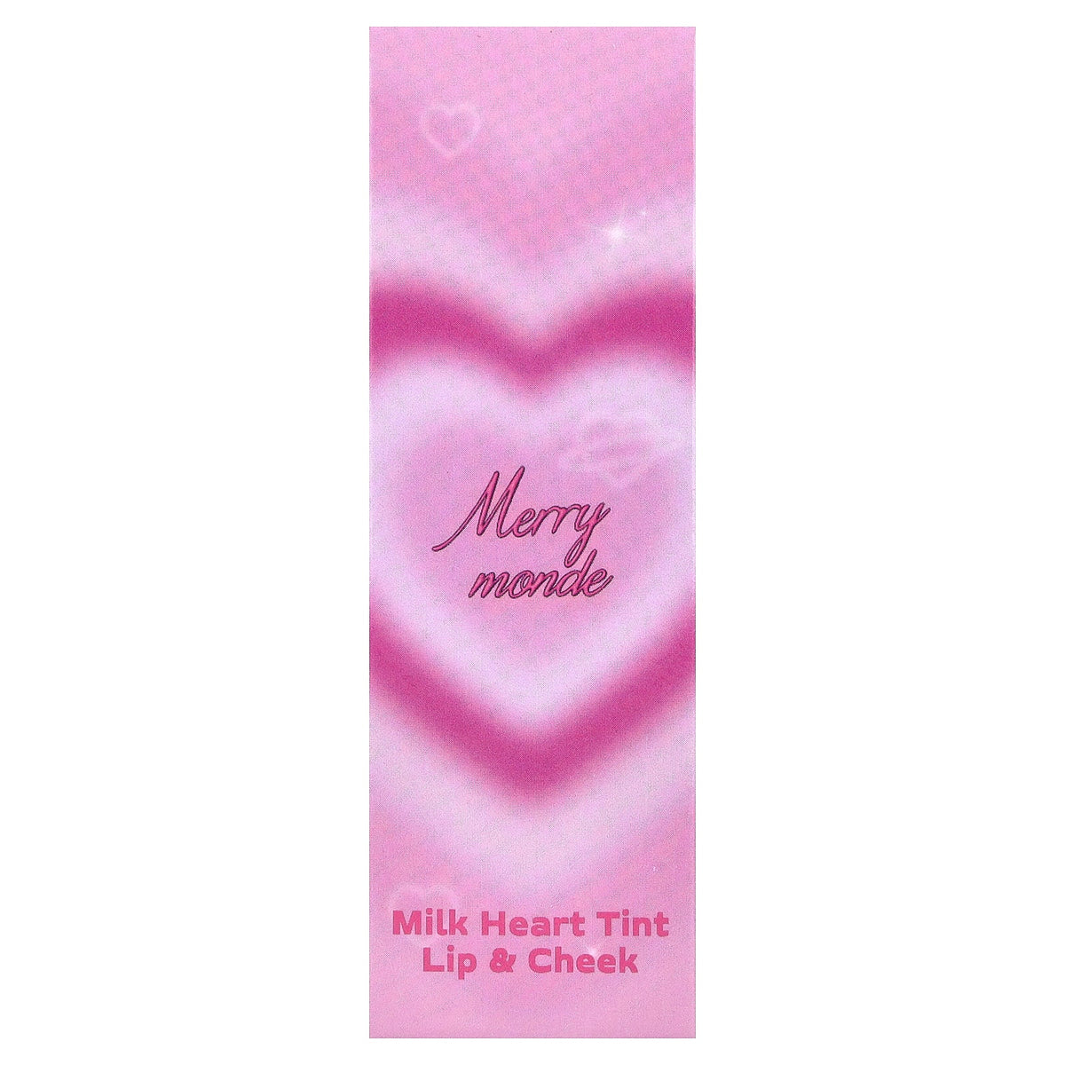 Merrymonde, Milk Heart Tint, Lip & Cheek, 02 Strawberry Milk , 5 g
