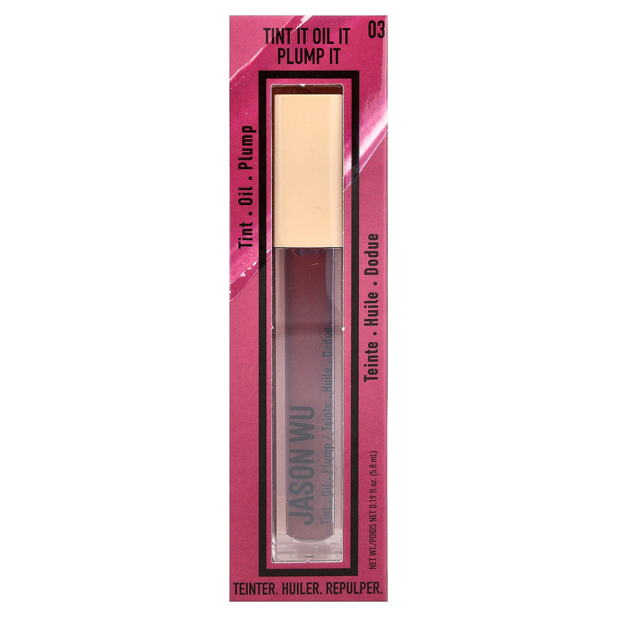 Jason Wu, Tint It Oil It Plump It®, 03 Boysenberry, 0.19 fl oz (5.8 ml)