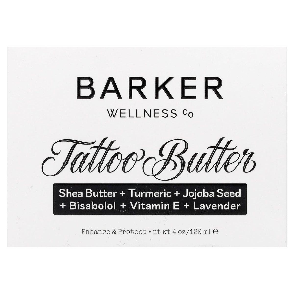 Barker Wellness Co, Tattoo Butter, 4 oz (120 ml)