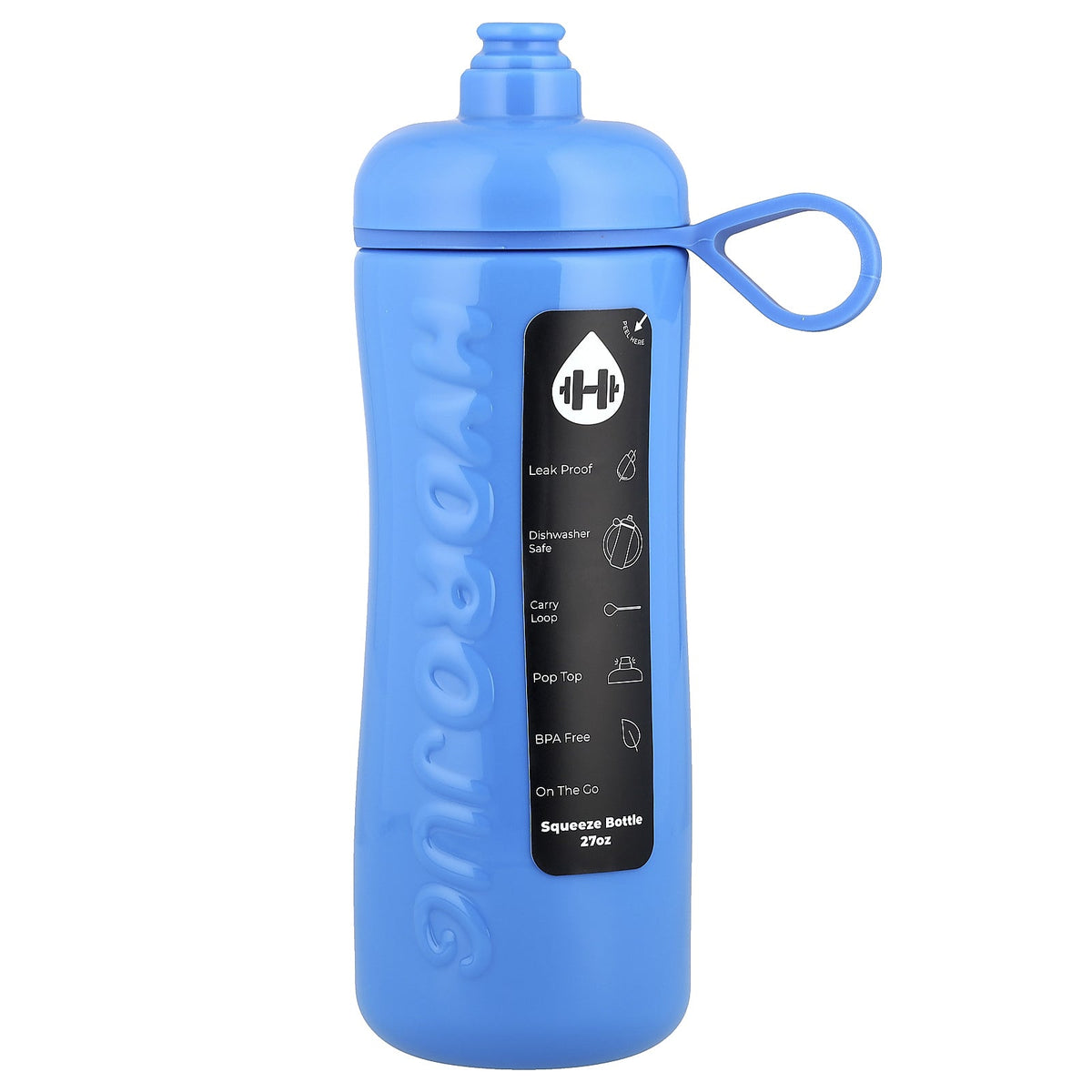 HydroJug, Squeeze Bottle, Cobalt, 27 oz