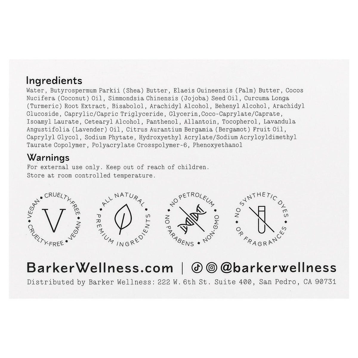 Barker Wellness Co, Tattoo Butter, 4 oz (120 ml)
