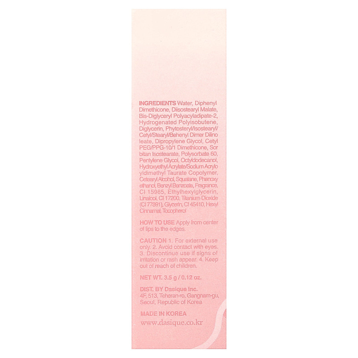 Dasique, Juicy Dewy Tint, 14 Peach Crush, 0.12 oz (3.5 g)