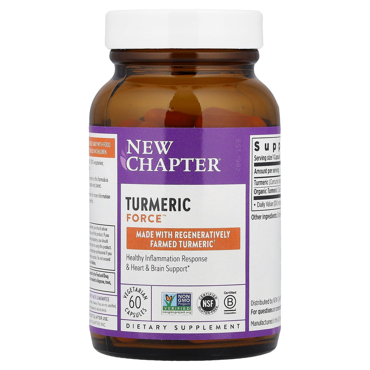 New Chapter, Turmeric Force™, 60 Vegetarian Capsules