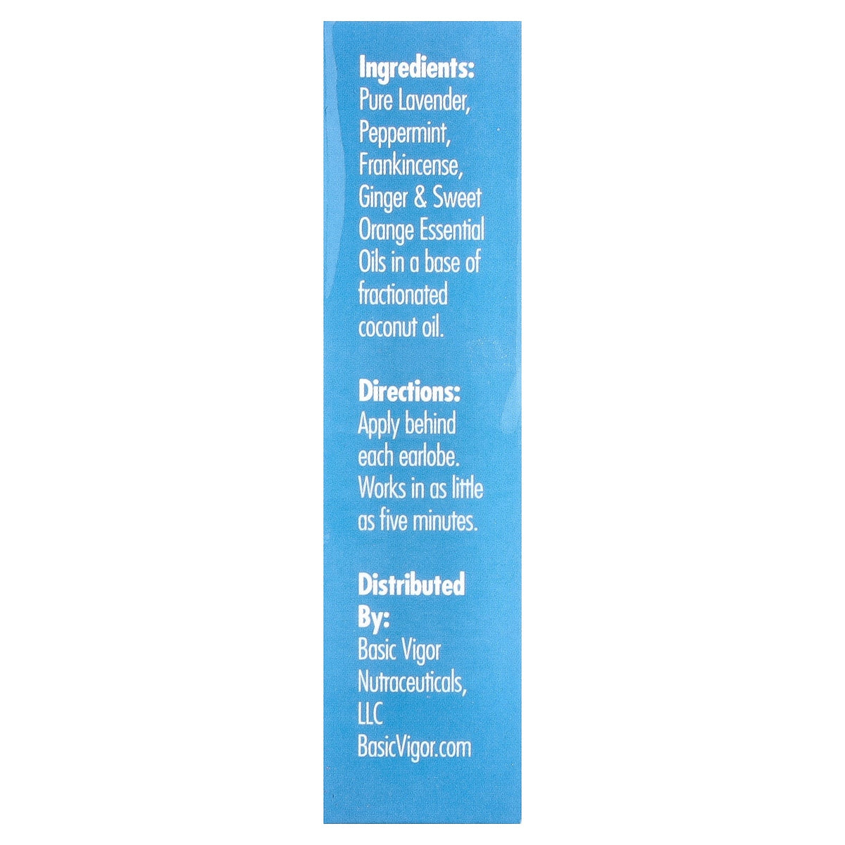 Basic Vigor, Vertigo Ease Roll-On, 0.33 oz (10 ml)
