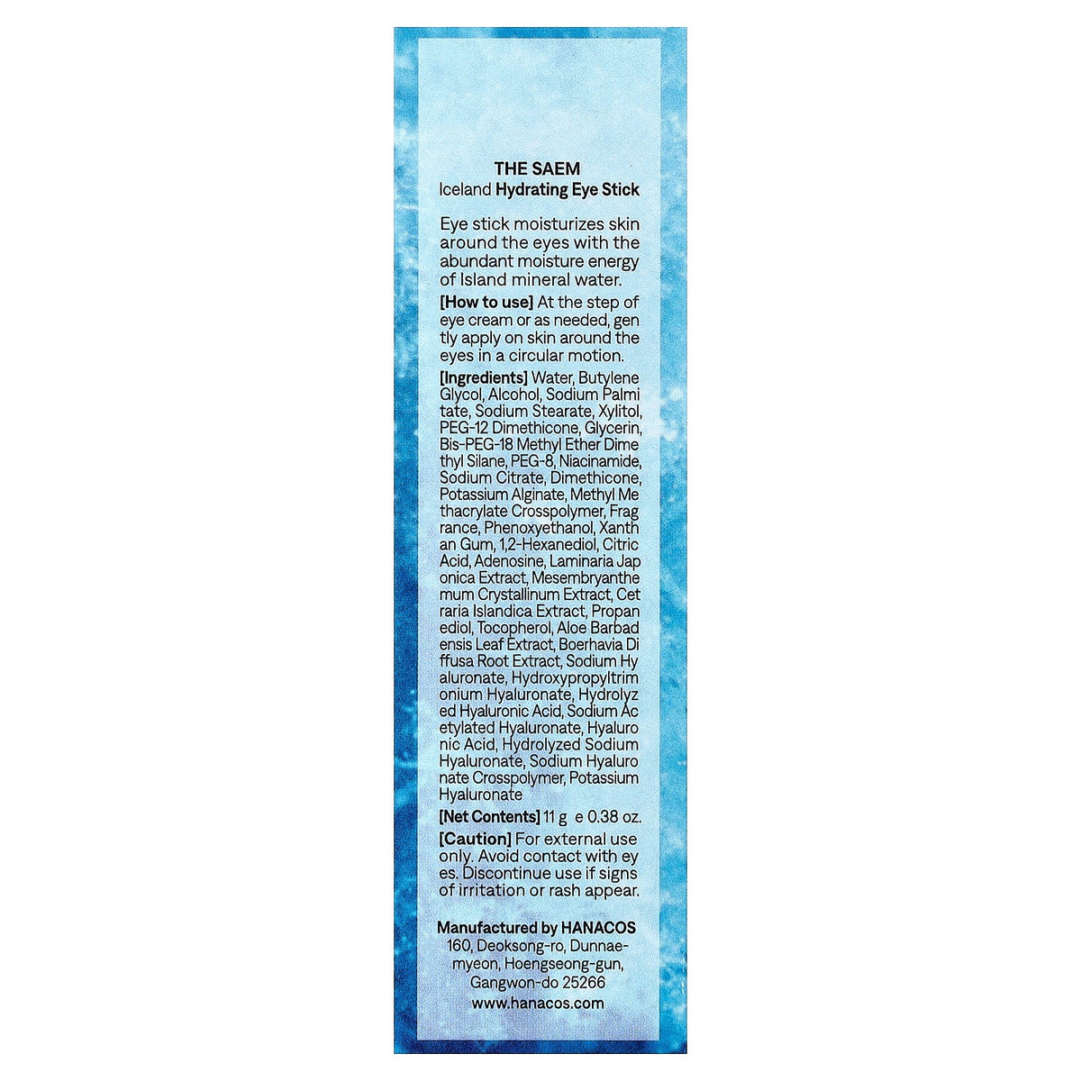 The Saem, Iceland, Hydrating Eye Stick, 0.38 oz (11 g)