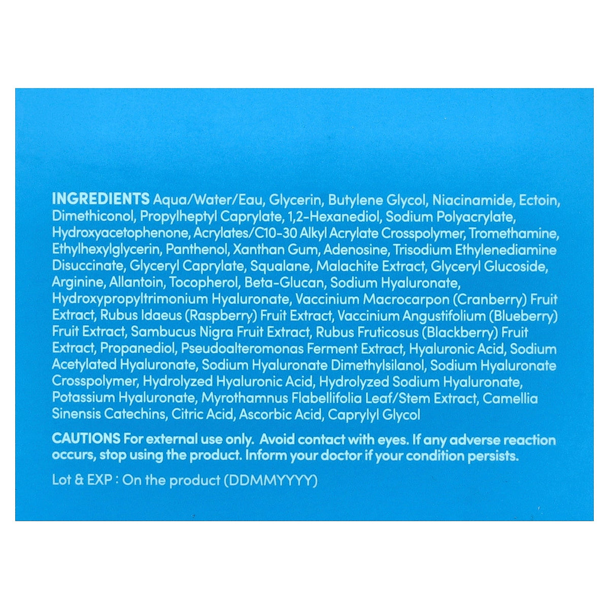 EQQUALBERRY, Blue Blow, Hyaltoin Flooding Cream, 1.69 fl oz (50 ml)