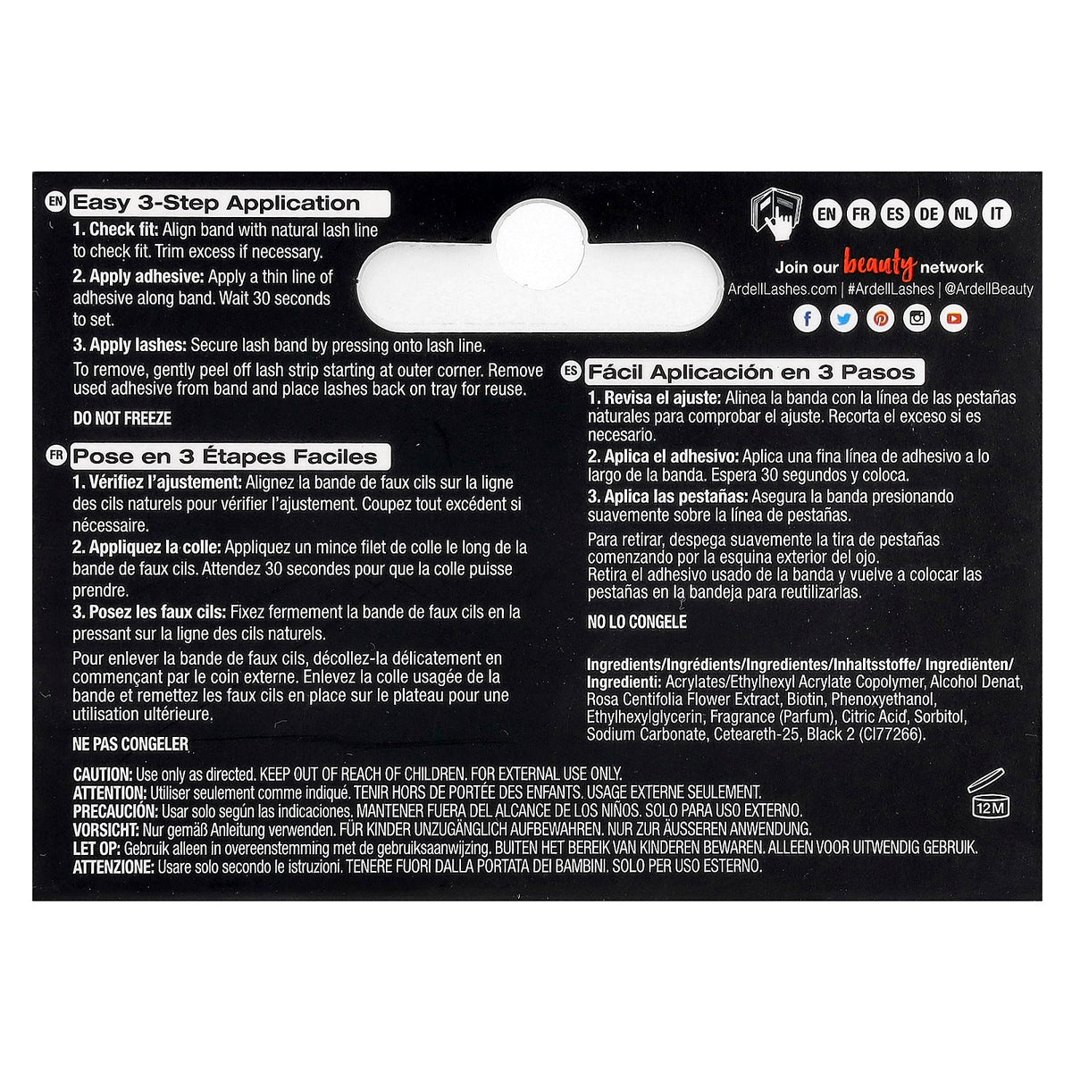 Ardell, Lash Grip® Brush-On Eyelash Adhesive, Dark , 0.18 oz (5 g)