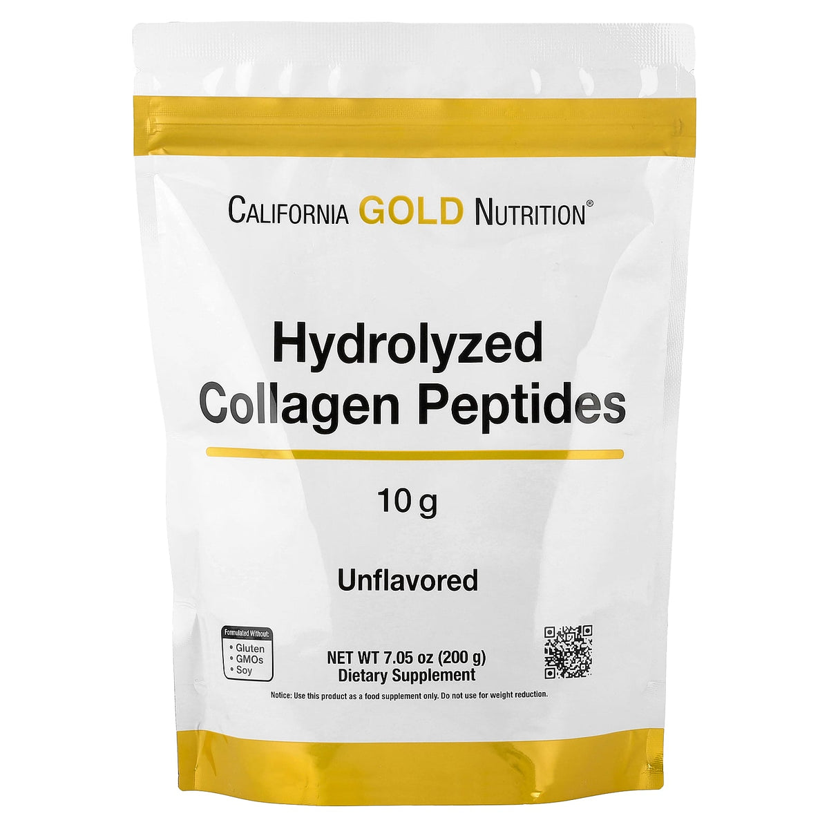 California Gold Nutrition, Hydrolyzed Collagen Peptides, Type I & III, Unflavored, 7.05 oz (200 g)