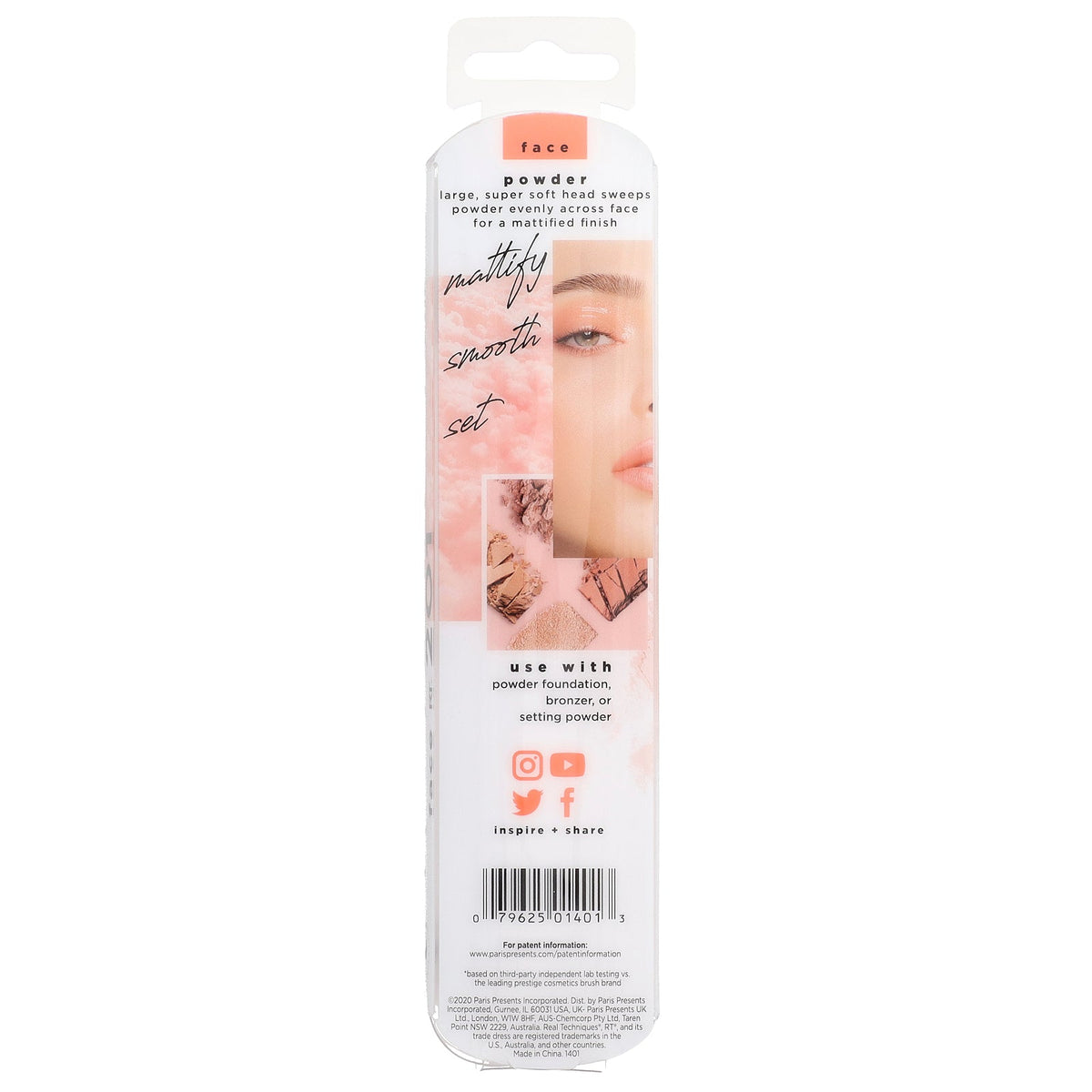 Real Techniques, Face Brush, For Powder + Bronzer, 1 Brush