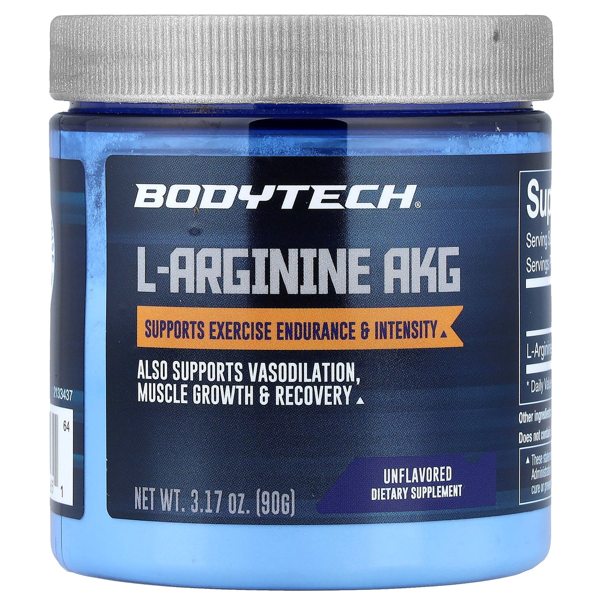 BodyTech, L-Arginine AKG, Unflavored, 3.17 oz (90 g)