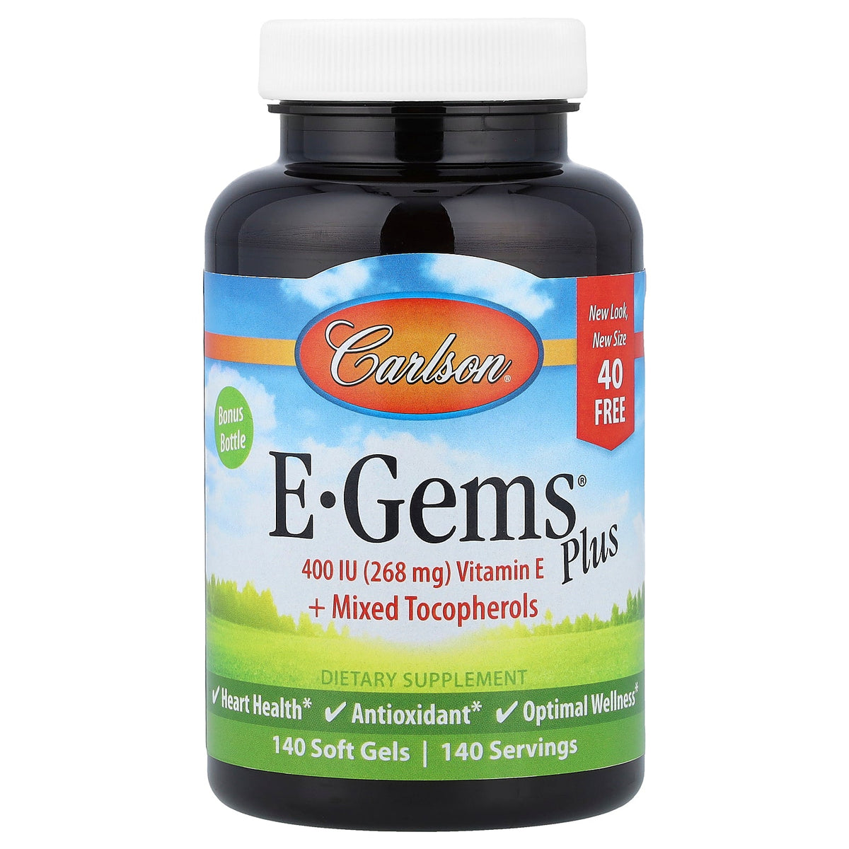 Carlson, E-Gems® Plus, 140 Soft Gels