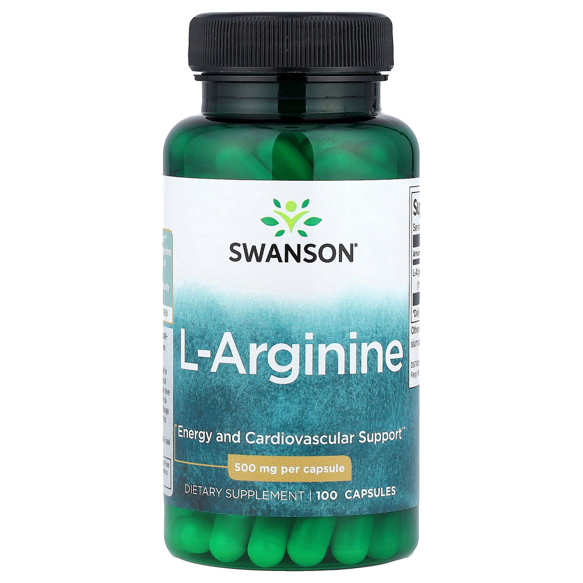 Swanson Vitamins, L-Arginine, 500 mg, 100 Capsules