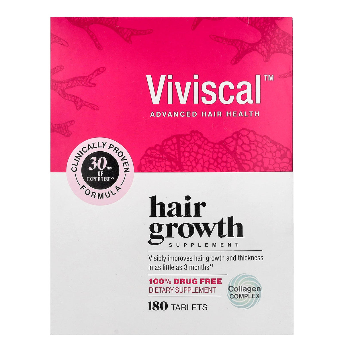Viviscal, Hair Growth Supplement, 180 Tablets