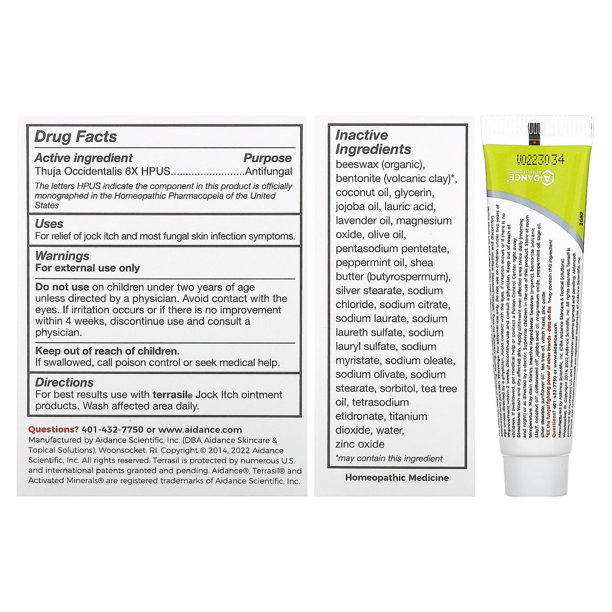 Terrasil, Jock Itch Kit, 2 Piece Kit