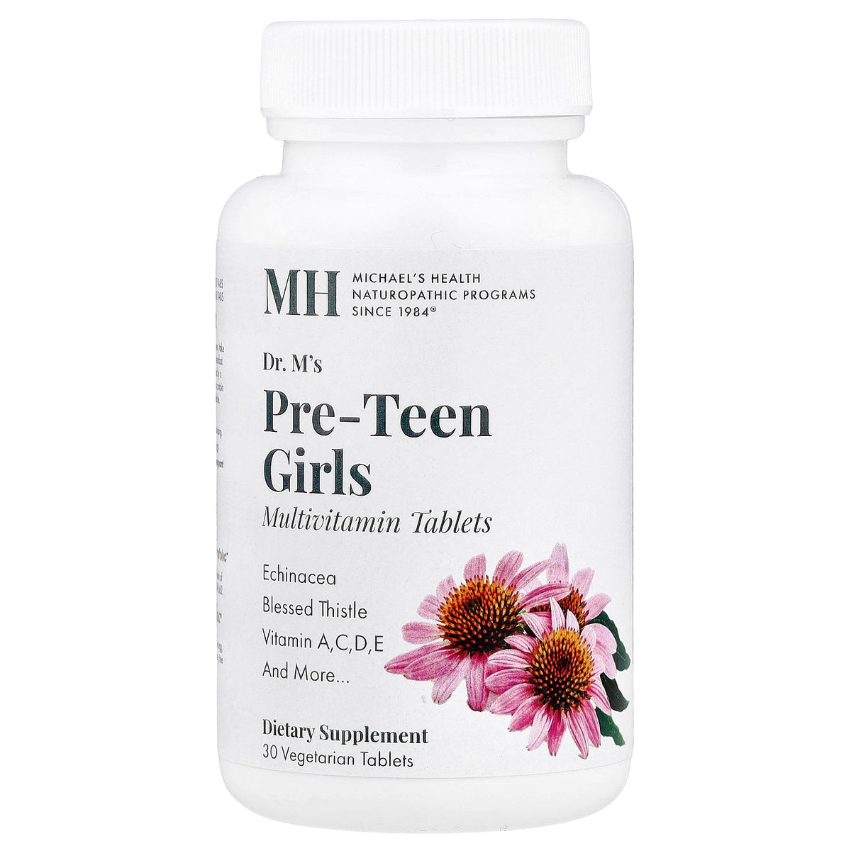 Michael's Health, Pre-Teen Girls Multivitamin, 30 Vegetarian Tablets