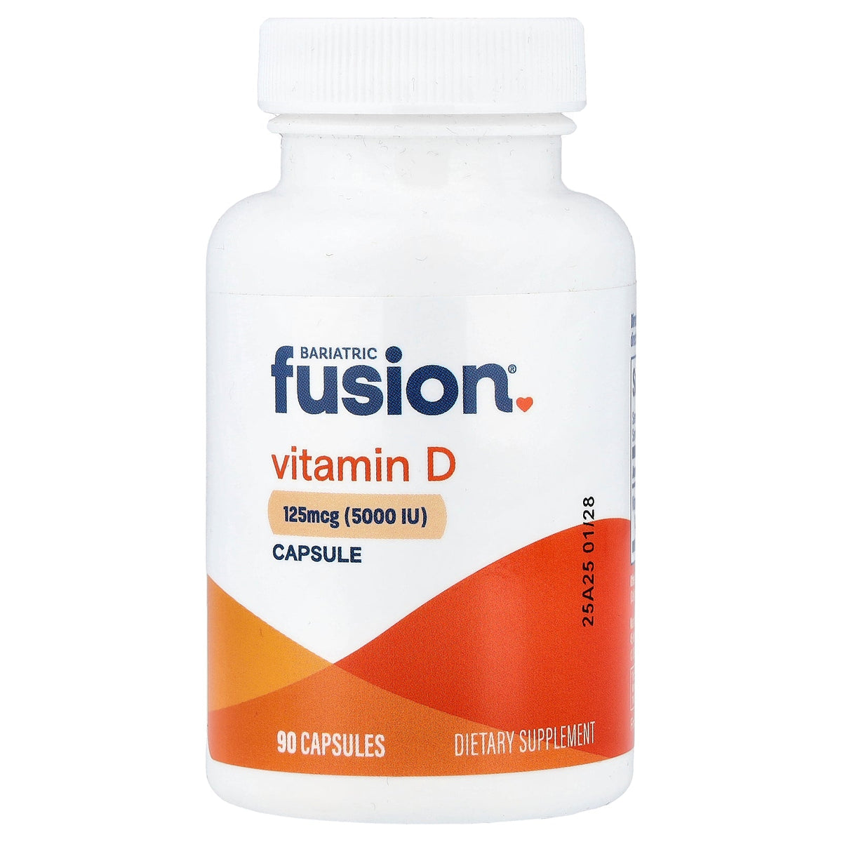 Bariatric Fusion, Vitamin D, 125 mcg (5,000 IU), 90 Capsules