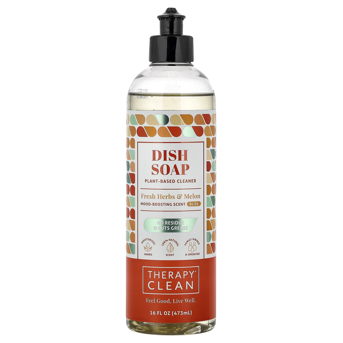 Therapy Clean, Dish Soap, Fresh Herbs & Melon, 16 fl oz (473 ml)
