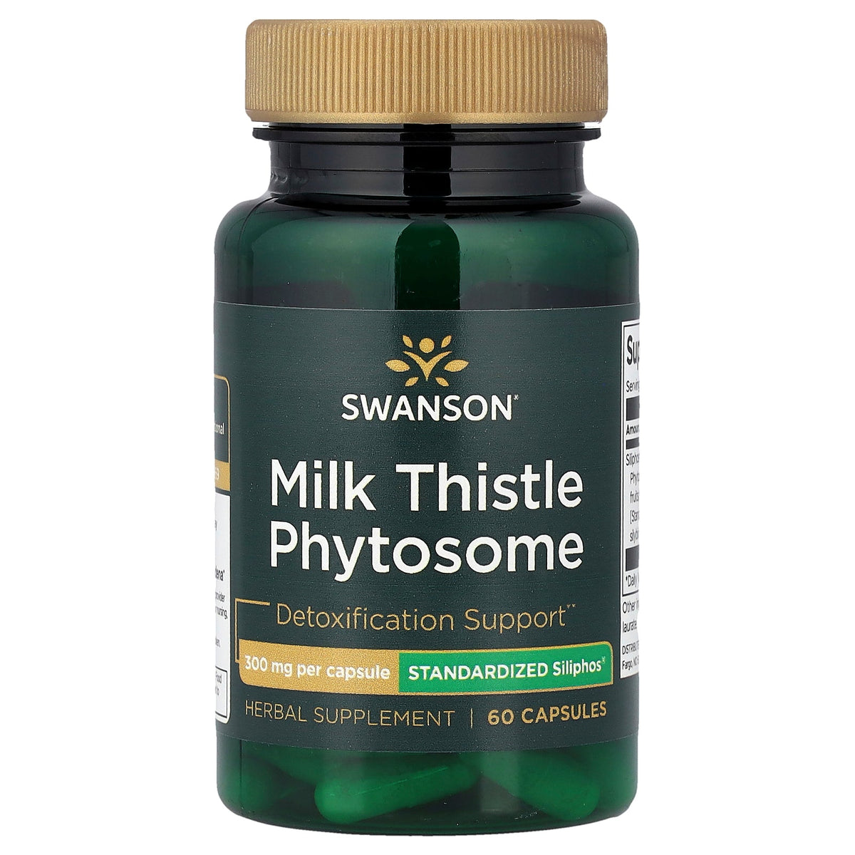 Swanson Vitamins, Milk Thistle Phytosome, 300 mg , 60 Capsules